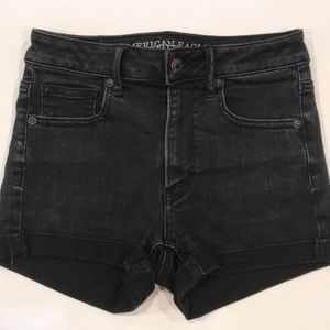 American Eagle Outfitters Black Denim Shorts